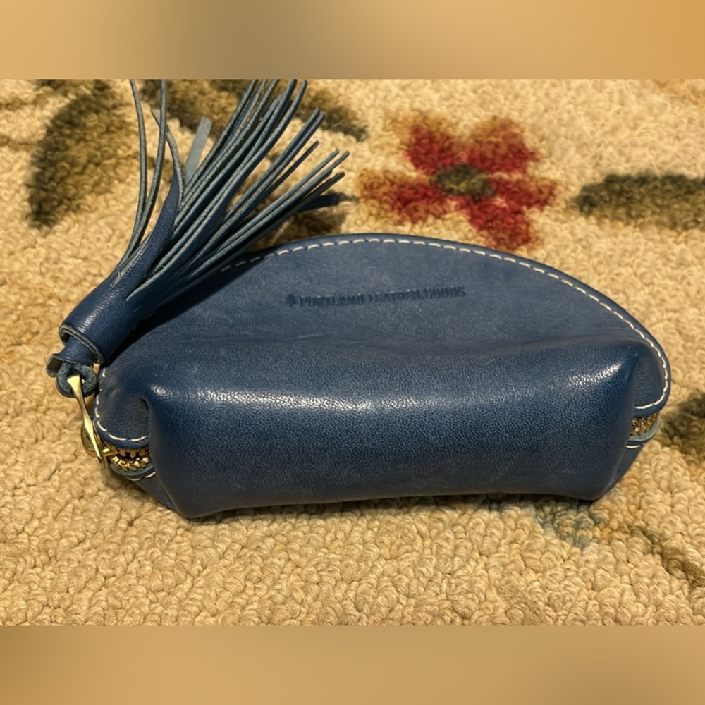 Portland Leather goods taco tassel pouch (Indigo)